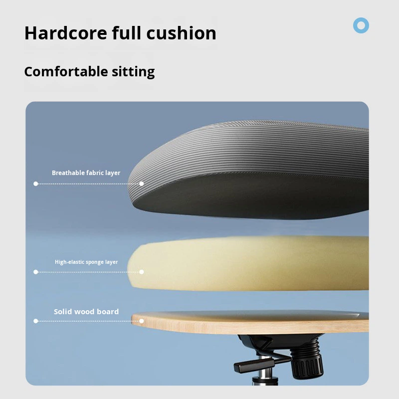 Computer Chair Comfortable Long Sitting Home Office Seat Ergonomic Executive Dorm Chair Adjustable Height Desk Study Mesh Modern