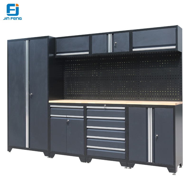 Steel Corner Work Bench Garage Storage System Workshop Tool Cabinet Customized