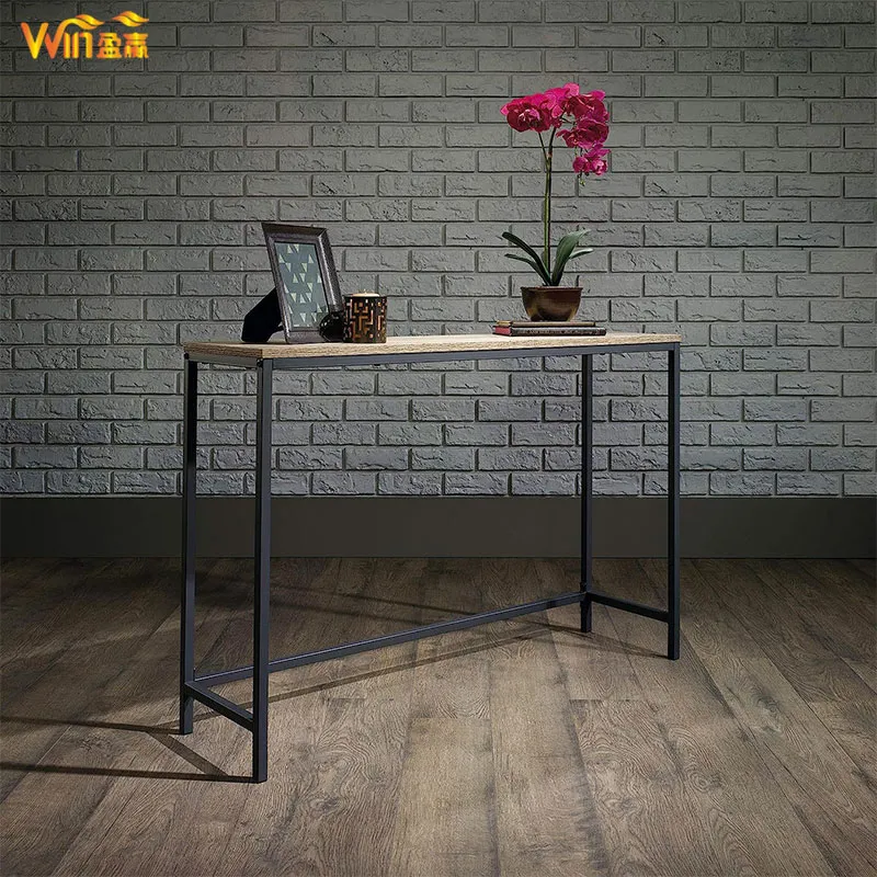 Retro Farmhouse Wooden Console Table Bedroom Bedside Cabinet Office Storage Rack Corridor Entrance Long Side Table