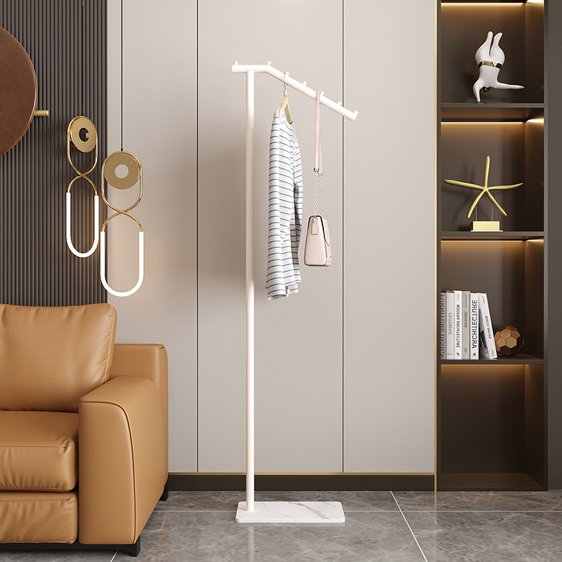 Minimalist modern floor-standing home coat rack living room hat stand balcony bedroom luxury movable clothes rack