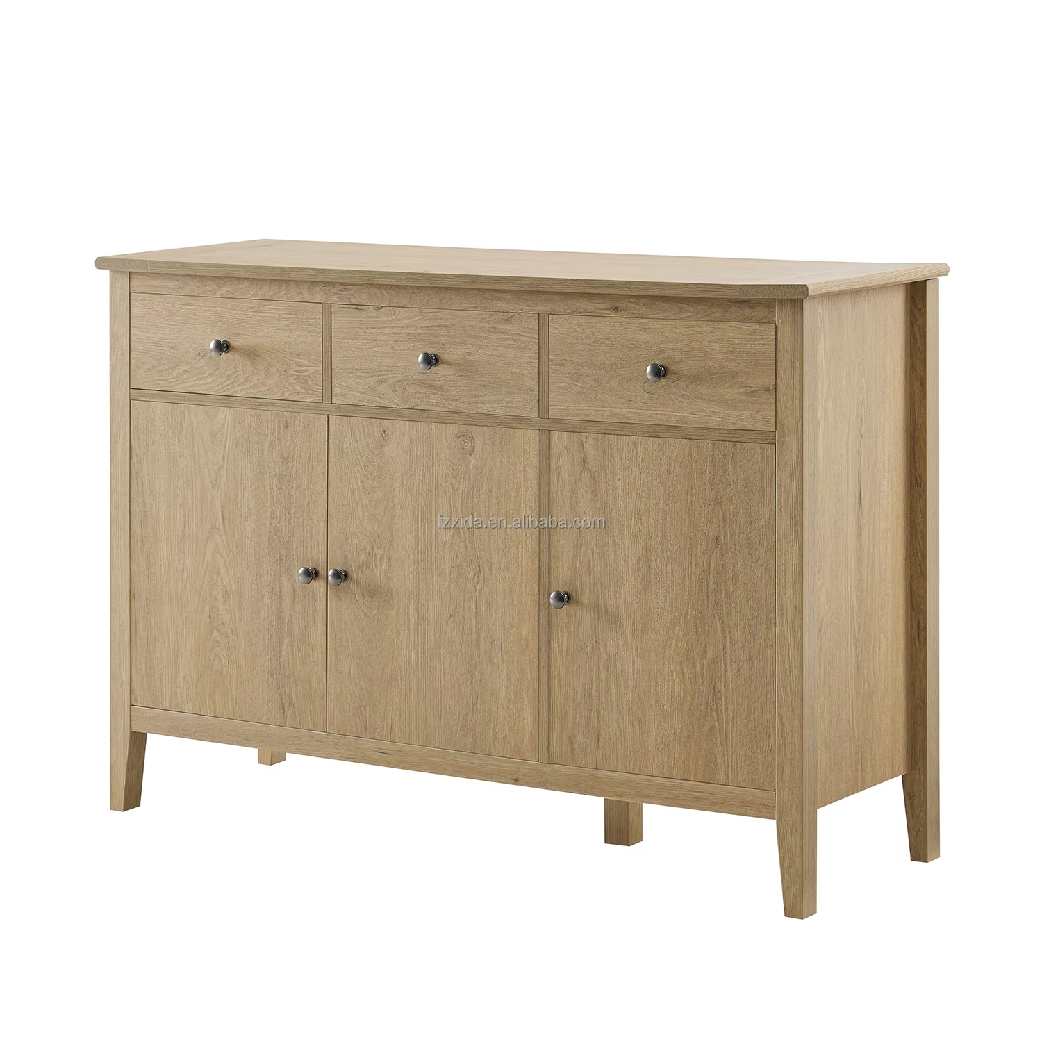 Modern Large Capacity 3-Drawer 3-Door Wooden Sideboard Storage Cabinet Home Furniture for Dining Living Room Bedroom Hospital