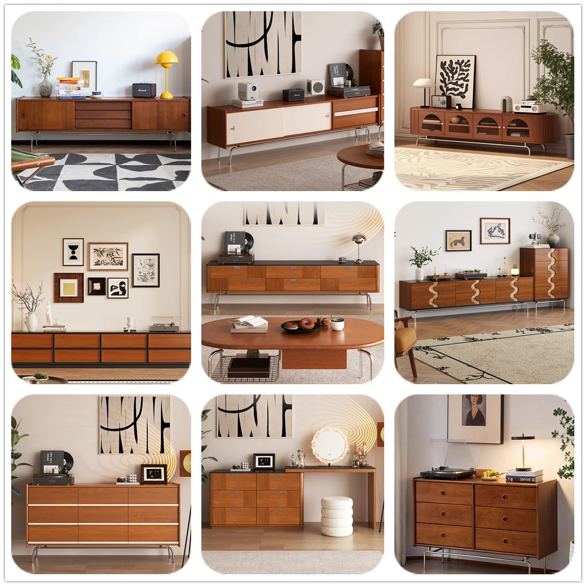 Long Fashion Customized Floor Standing New Design Wooden Tv Cabinet Living Room Tv Stands With Storage