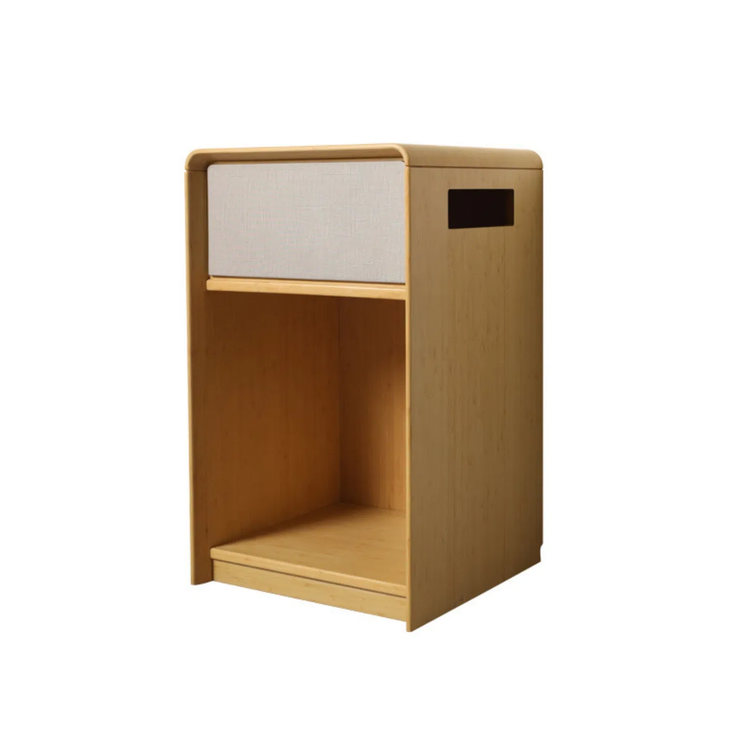 Bilido Casa Wholesale Price Modern Leisure Hotel Bedroom Wooden Foshan Interior Furniture Elegant Nightstand with Curved Edges Cabinet Locker Bedside Table