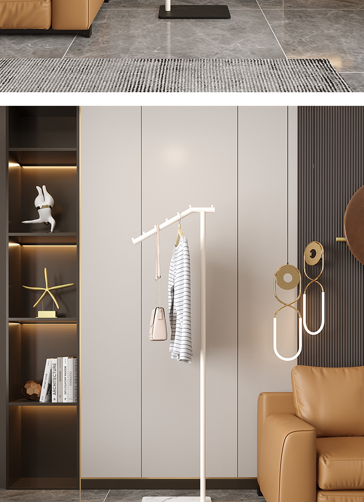 Minimalist modern floor-standing home coat rack 15