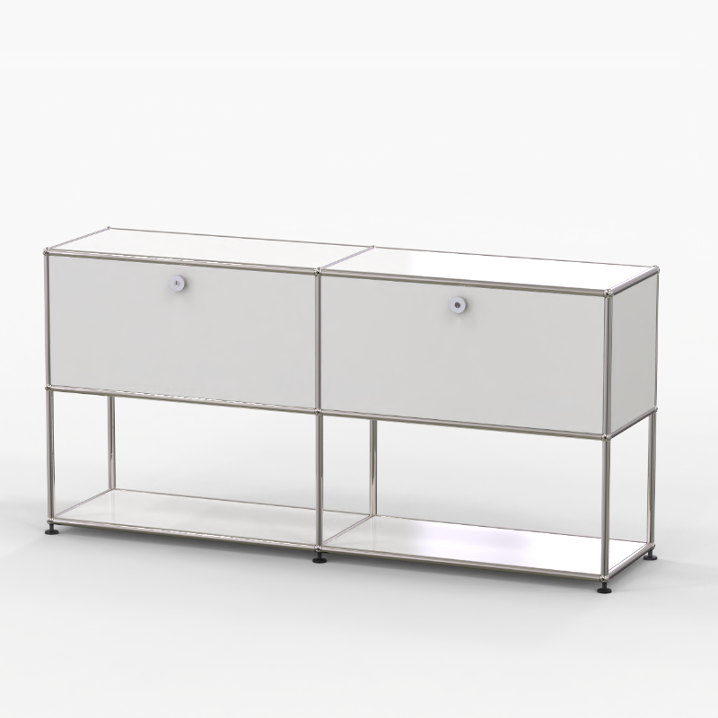 Metal Movable Sideboard Cabinet Module Combination High-end Light Luxury TV Cabinet Bedroom Minimalist Vintage Style Dining