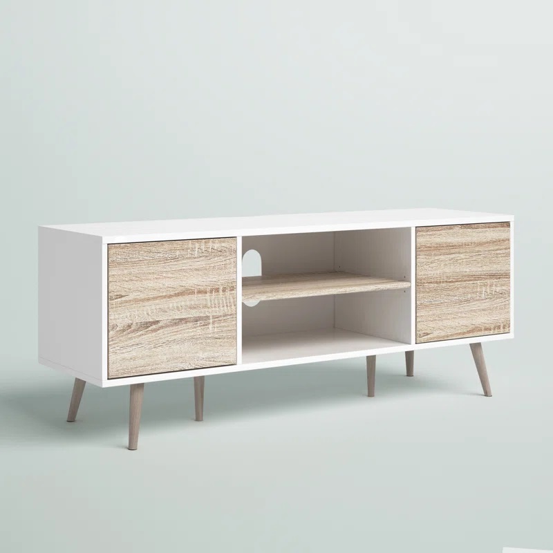Modern TV Stand Furniture Wood TV Stand and Coffee Table White Corner Table Living Room Furniture TV Cabinet Stand