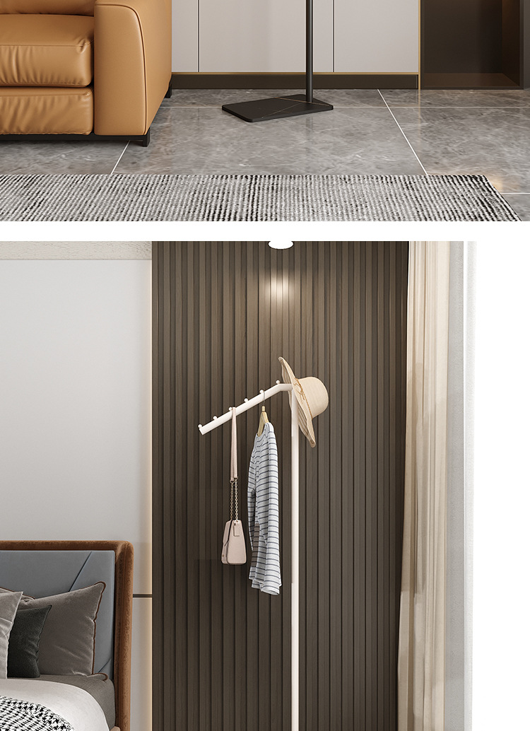 Minimalist modern floor-standing home coat rack 13