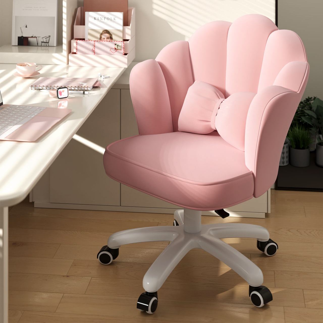 Wholesale Ergonomic PU Leather Office Chair Adjustable Swivel Executive Desk Chair Stainless Steel Frame for Home Office