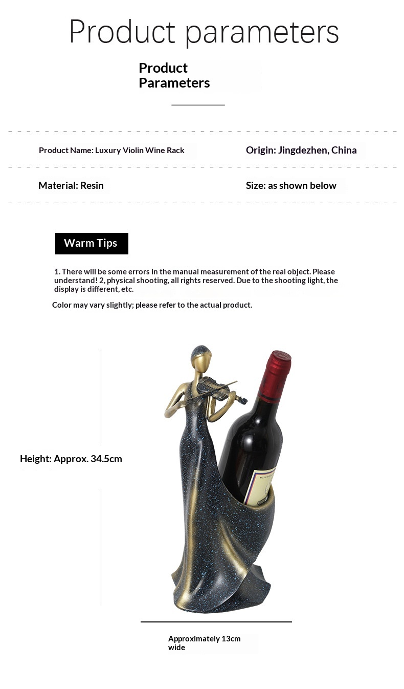 Creative High-end Resin Wine Rack & Cabinet for Living Room Home Entrance Dining Table & TV Area Decor