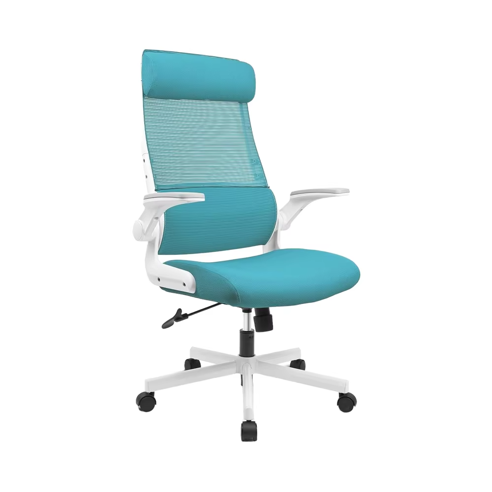 New Style Blue Comfy Desk Chair with Adjustable Lumbar Support, High Back Mesh Ergonomic Computer Chair Executive Chair