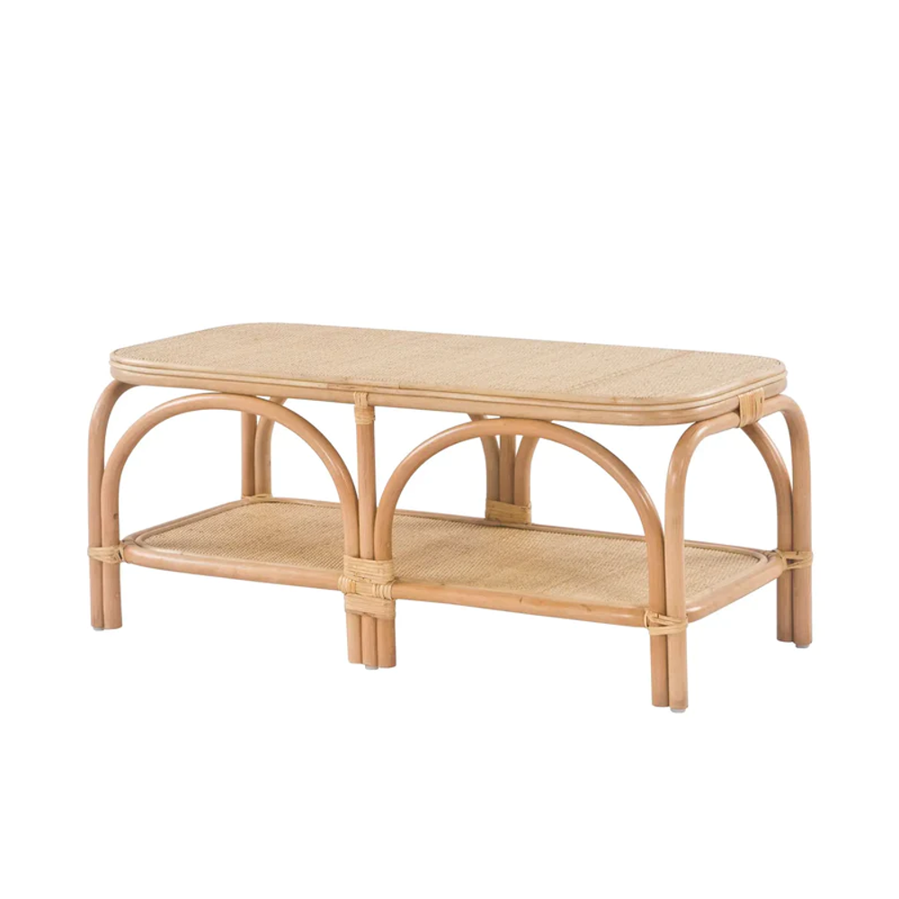 Bohemian Rattan Bench Detail 1