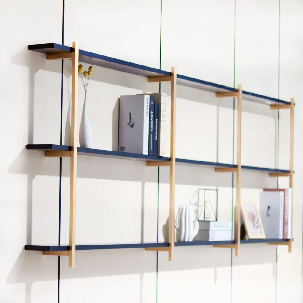 Furniture Floating Wall Storage Shelves Aluminum Home Wall Mount Bookshelf for Living Room Office Kitchen Dining Home Office