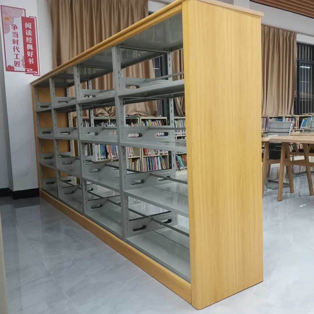 Nordic-Style Light-Colored Tall Bookshelf Extra Rack for Storage Metal Library Shelving Steel Library Bookshel Library Storage Shelving