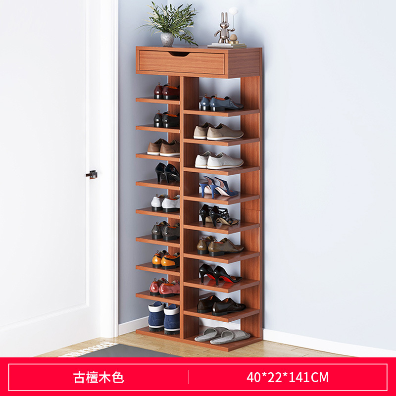 Wooden Economical Multi-layer Shoe Cabinet and Shoe Rack for Home Use