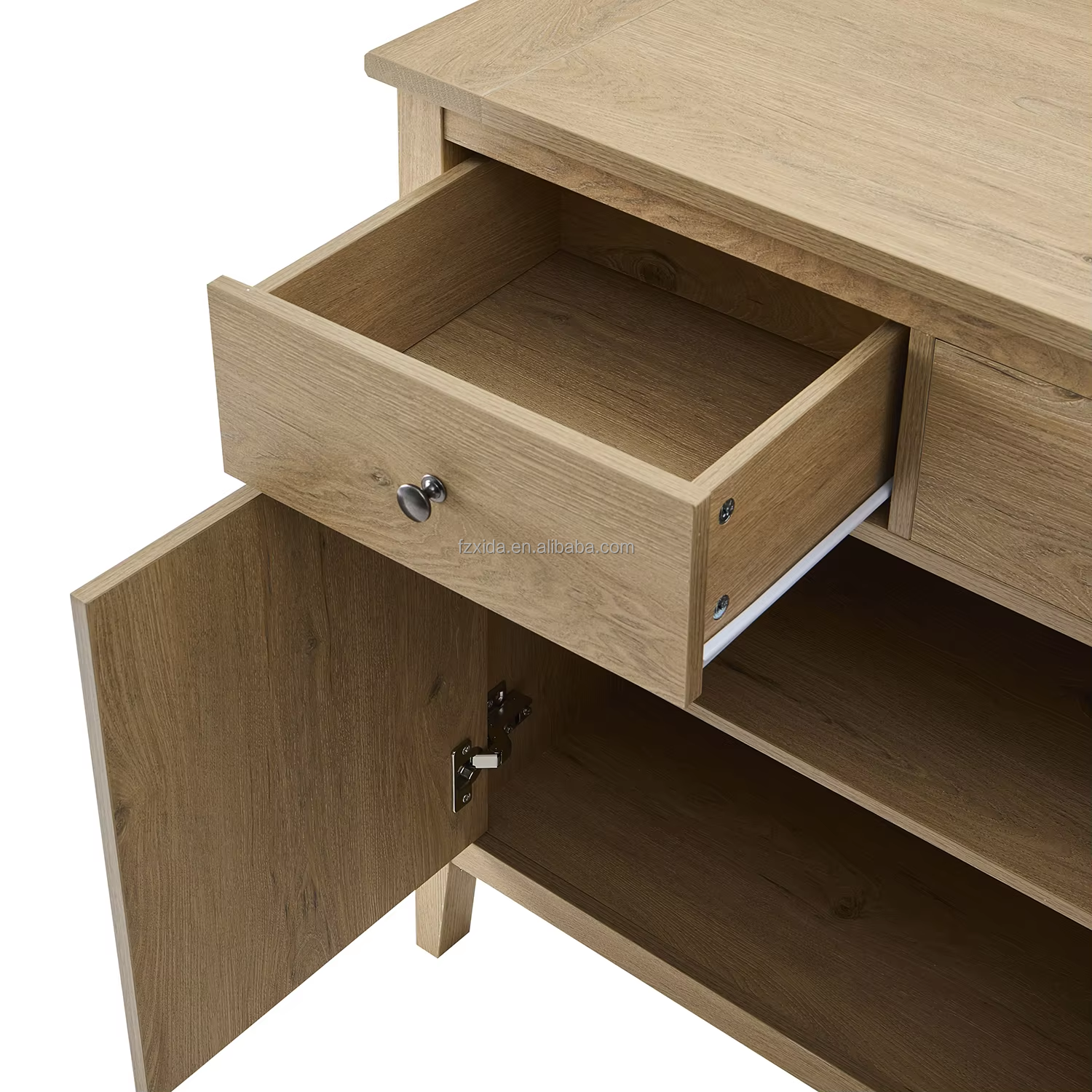 Modern Large Capacity 3-Drawer 3-Door Wooden Sideboard Storage Cabinet Home Furniture for Dining Living Room Bedroom Hospital