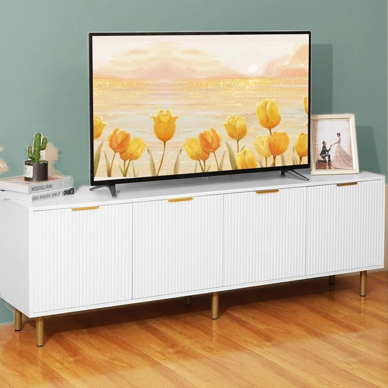OEM/ODM Customize Contemporary Minimalist Wood TV Stand with Eco-Friendly Design for Living Room and Home Villa Storage Needs