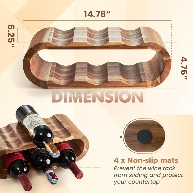 Wine Bottle Display Rack Detail 3