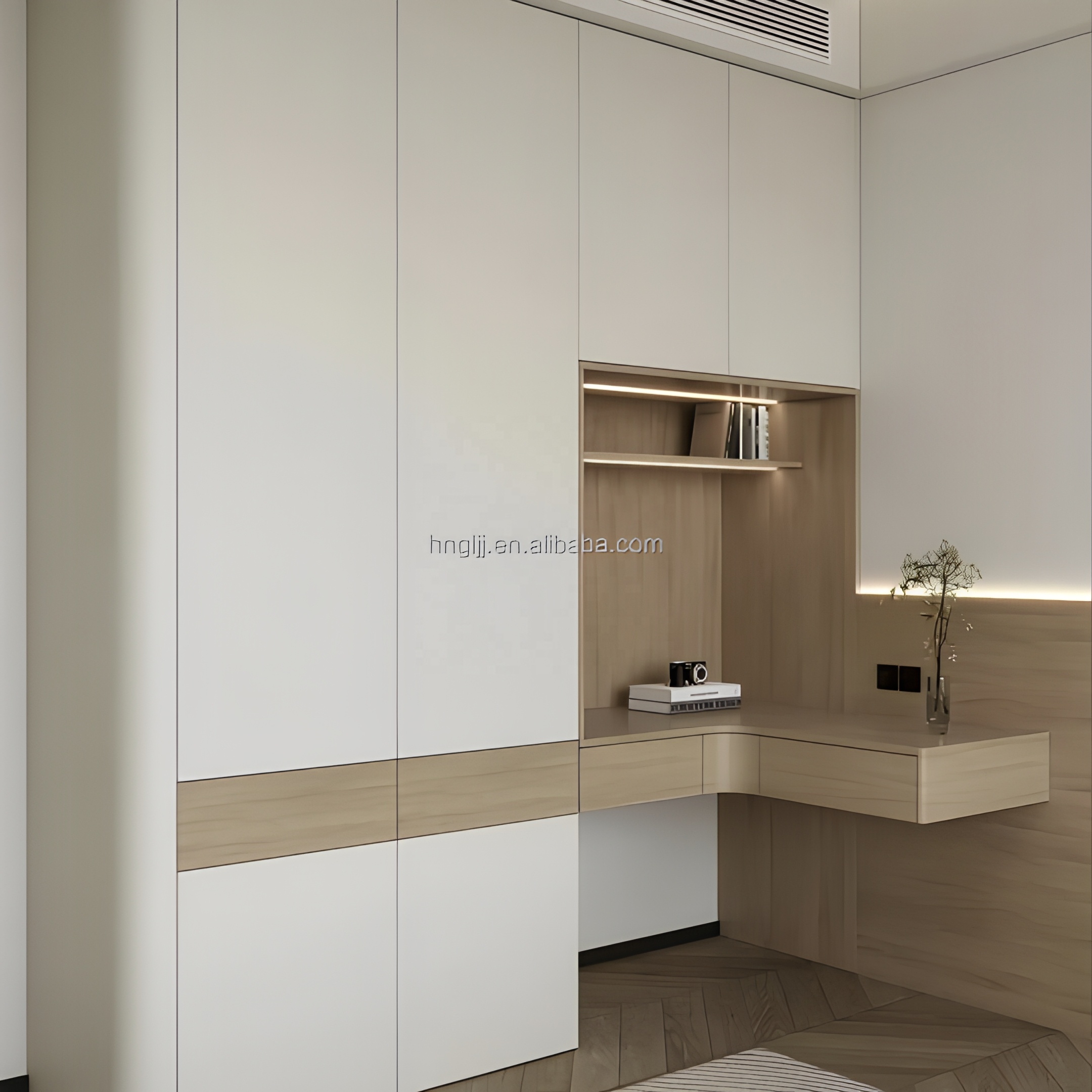 Olive Freestanding Wood Modern Wardrobe | Eco-Friendly Durable Large Capacity Bedroom Storage with 5-Year Warranty