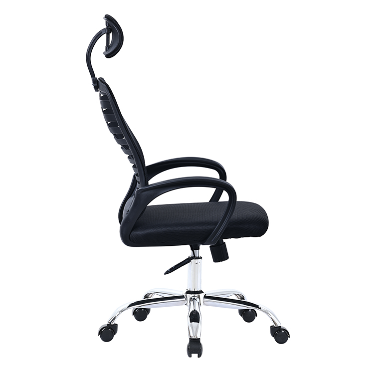 Free Sample Modern Designer Furniture Full Mesh High Back Swivel Meeting Visitors Office Chair With Wheels Headrest