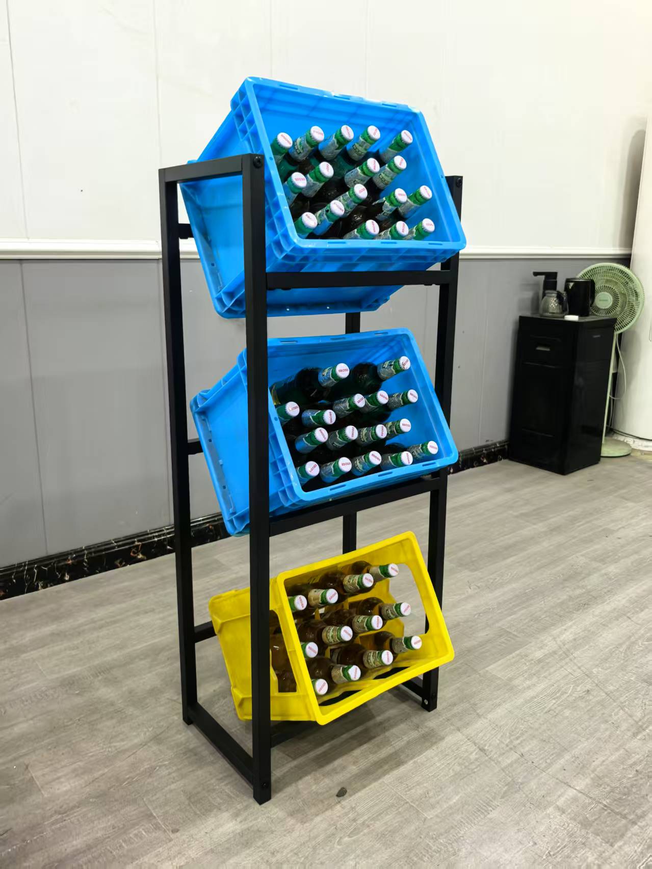 High Quality Modern Wine Rack Bottle Rack Alloy Steel Wine Stand for Living Room Table Top Storage