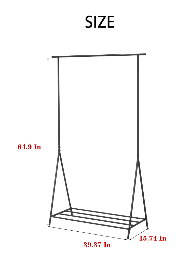 Simple Coat Hanger Floor-to-ceiling Coat and Hat Rack Coat Hanger Bedroom Hat Rack Door Rear Shelf Clothes Rack