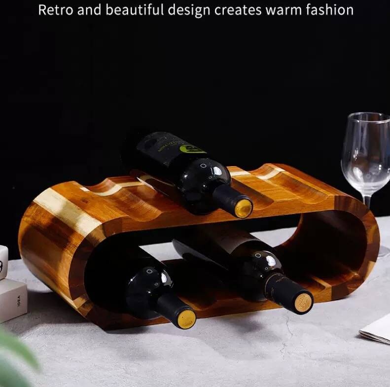 Wine Bottle Display Rack Detail 1