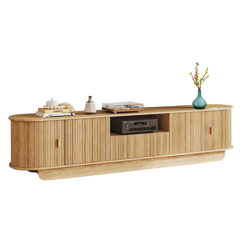 OEM/ODM Customize Contemporary Minimalist Wood TV Stand with Eco-Friendly Design for Living Room and Home Villa Storage Needs