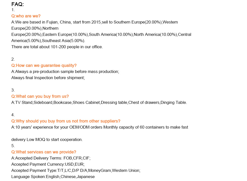 FAQ Overview