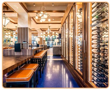 Restaurant Interior Rack