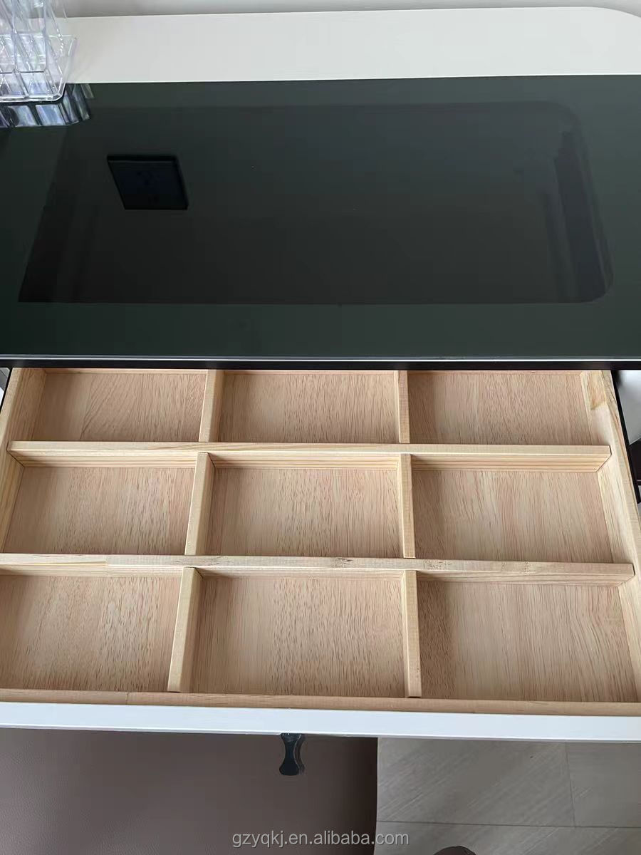 Luxury High-End Modern Simple Bedroom Dressing Table Nordic Model Expandable Storage Cabinet Light Makeup Vanities Wood Bathroom