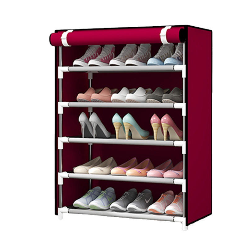 Household Shoes Rack Multi Layers Non Woven Fabric Shoes Cabinet Big Capacity Shoes Organizing Shelf with Cover
