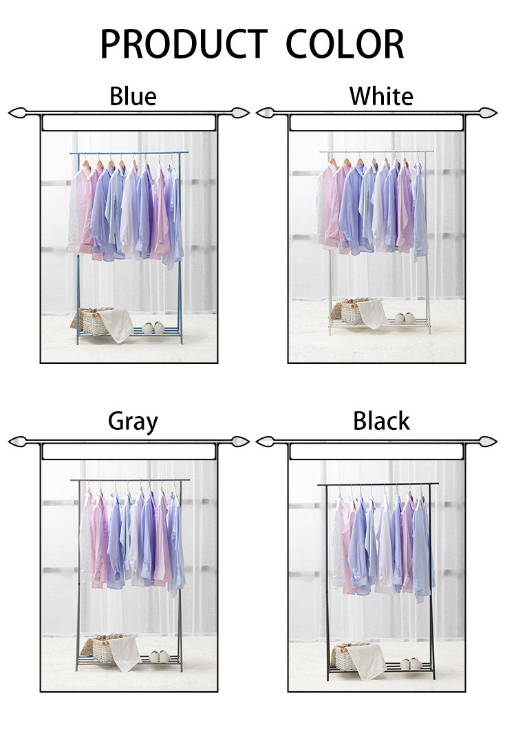 Simple Coat Hanger Floor-to-ceiling Coat and Hat Rack Coat Hanger Bedroom Hat Rack Door Rear Shelf Clothes Rack