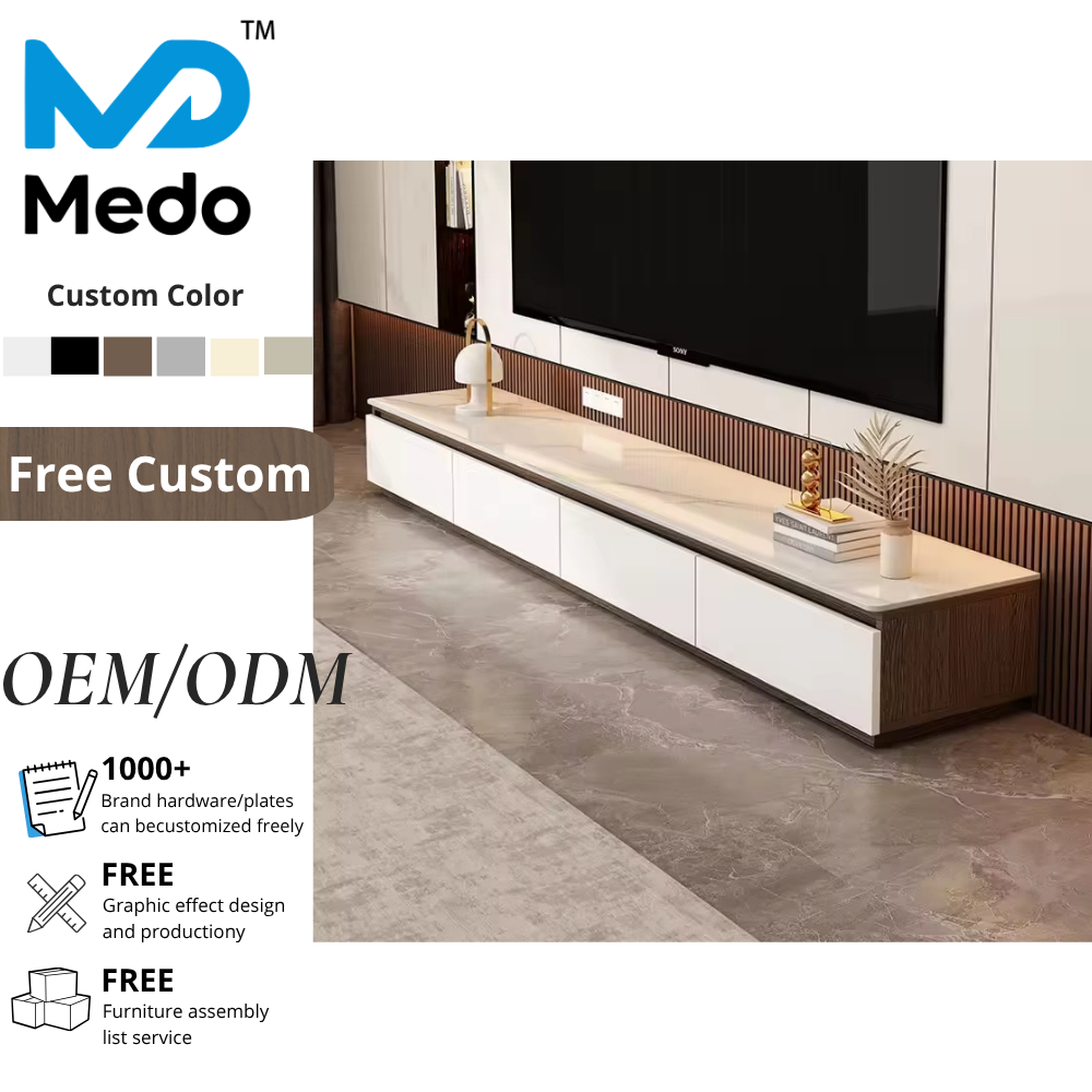 Premium Modern Living Room Luxury TV Console, Practical Base Cabinet for TV &amp; Daily Storage with TV Application