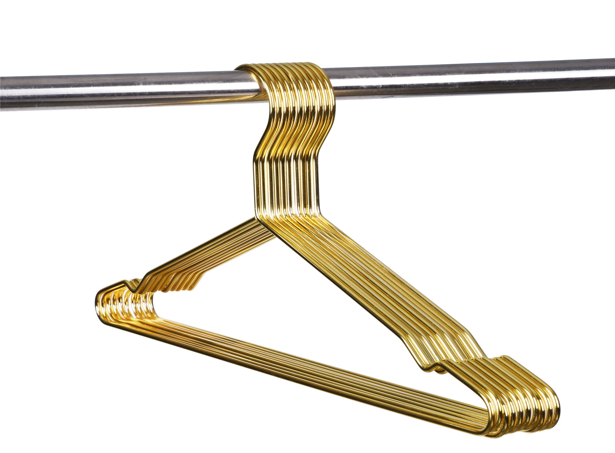 Gold Antique Brass Metal Clothing Garment Coat Pant Gold Metal Coat Hangers for Clothes