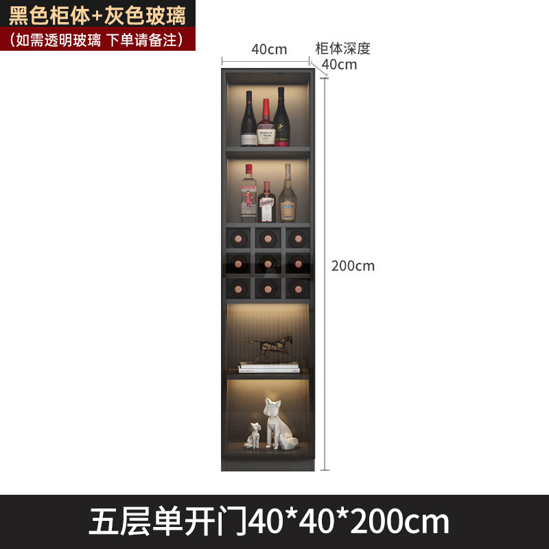 Custom Solid Wood Eco-Friendly Modern Luxury Home Furniture Kitchen Dining Sideboard Wine Cabinet Whiskey Display Storage Cellar