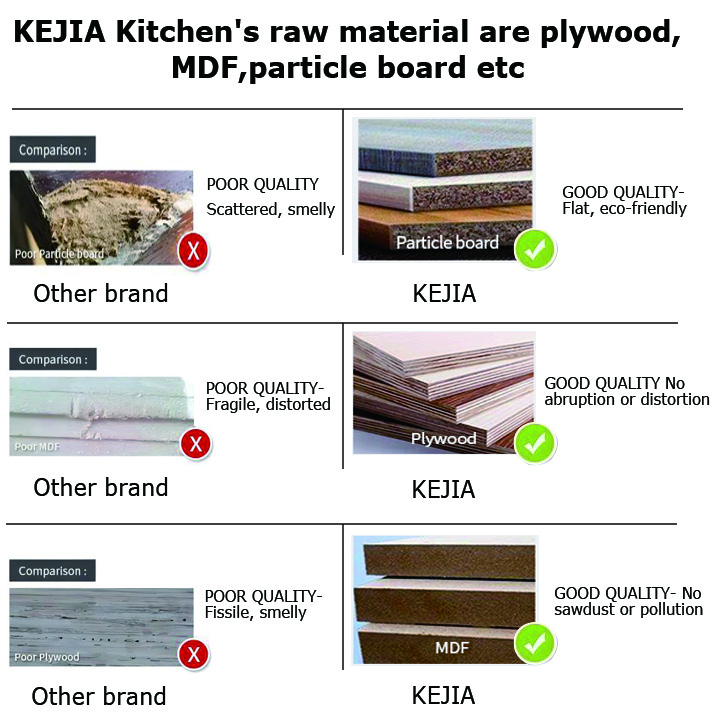 KEJIA Modern Living Room Display Cabinet Custom Luxury Wooden Glass Sideboard Cabinets With Led Light