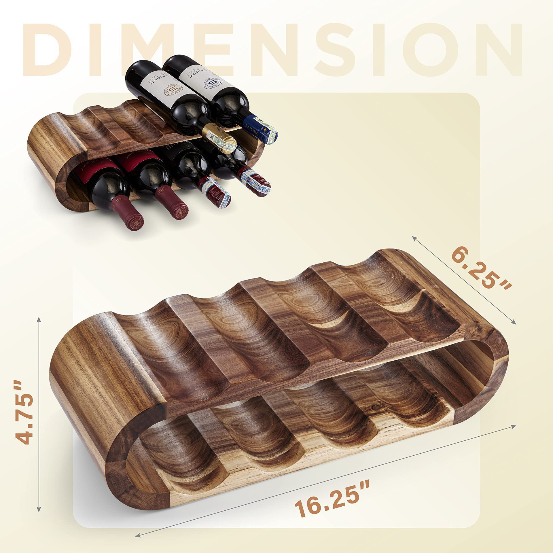 Wine Bottle Display Rack Detail 4