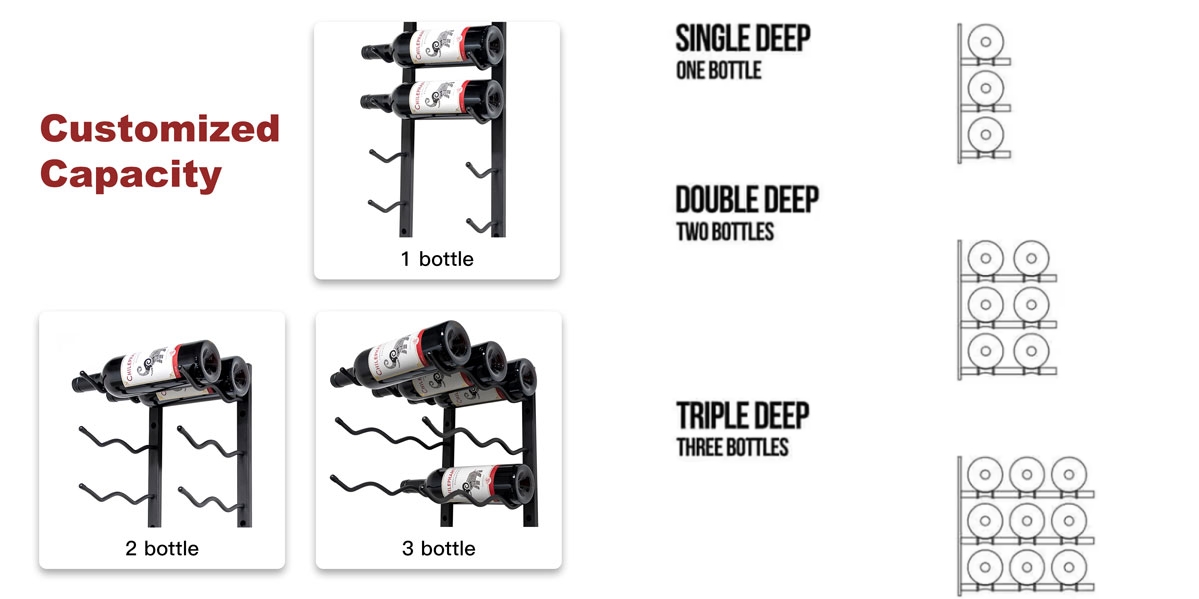 Metal Peg Wine Rack System Setup