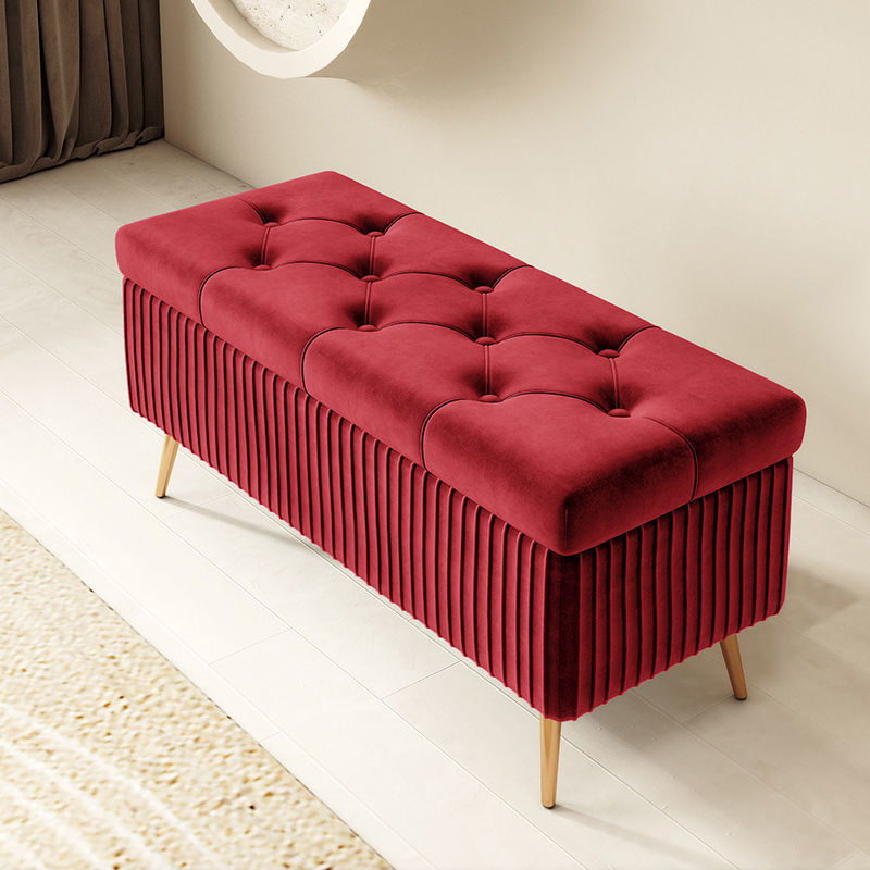 Modern Nordic Long-Shaped Storage &amp; Shoe-Changing Bench for Home Use Sofa-Style Wooden Bench at Entrance Apartment &amp; Hotel Use