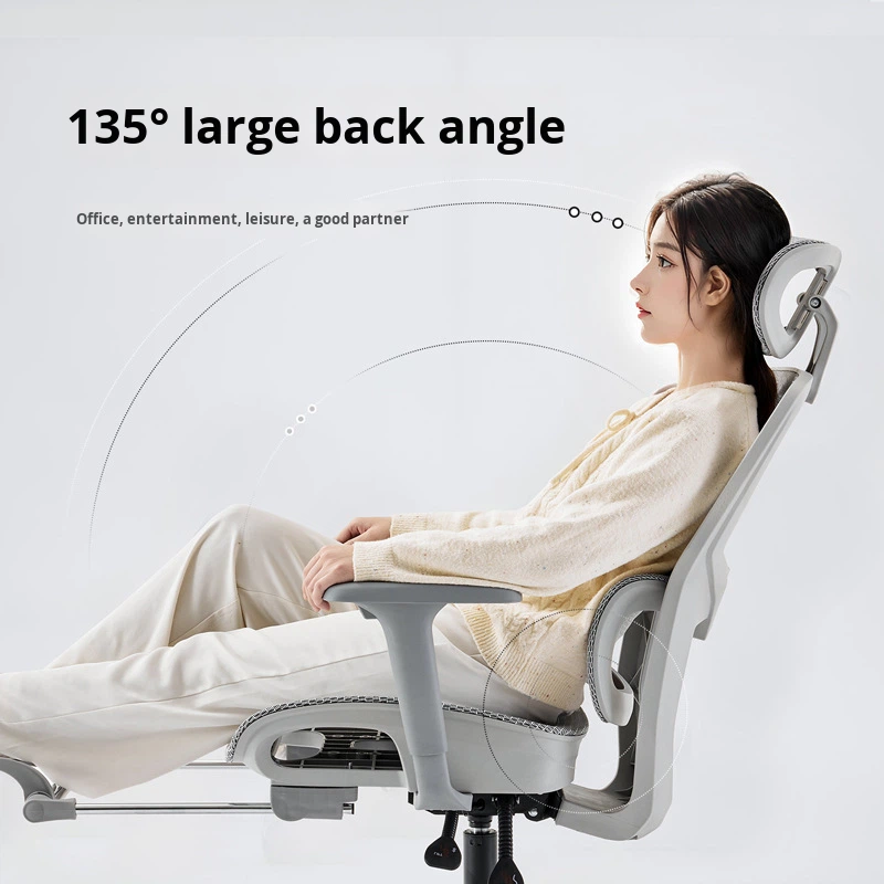 Ergonomic Mesh Chair Rotating Lift Handrails Computer Home Comfortable Sedentary Office Dorm Study Reclining Gaming Chair Modern