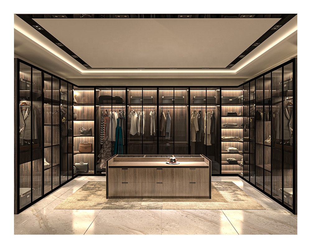 Customized Double Color Wardrobe Design Furniture Bedroom