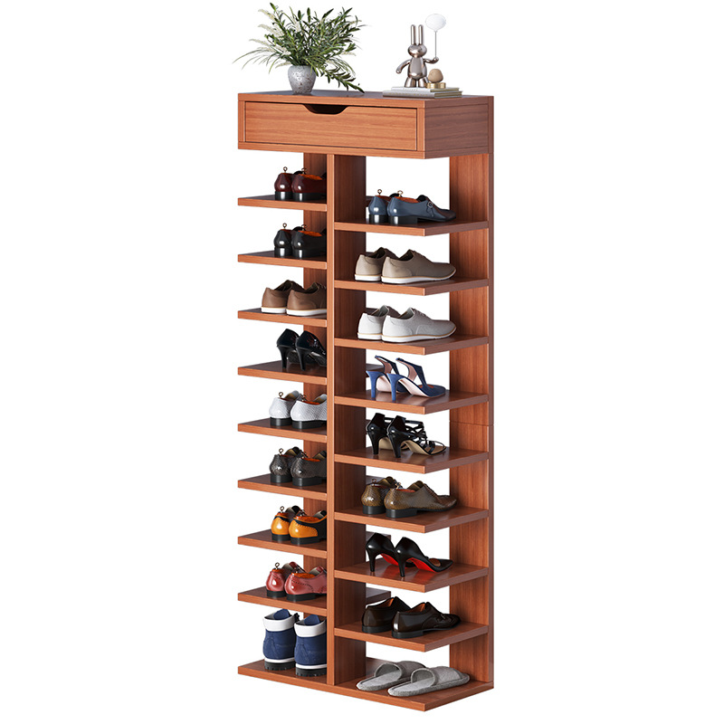 Wooden Economical Multi-layer Shoe Cabinet and Shoe Rack for Home Use