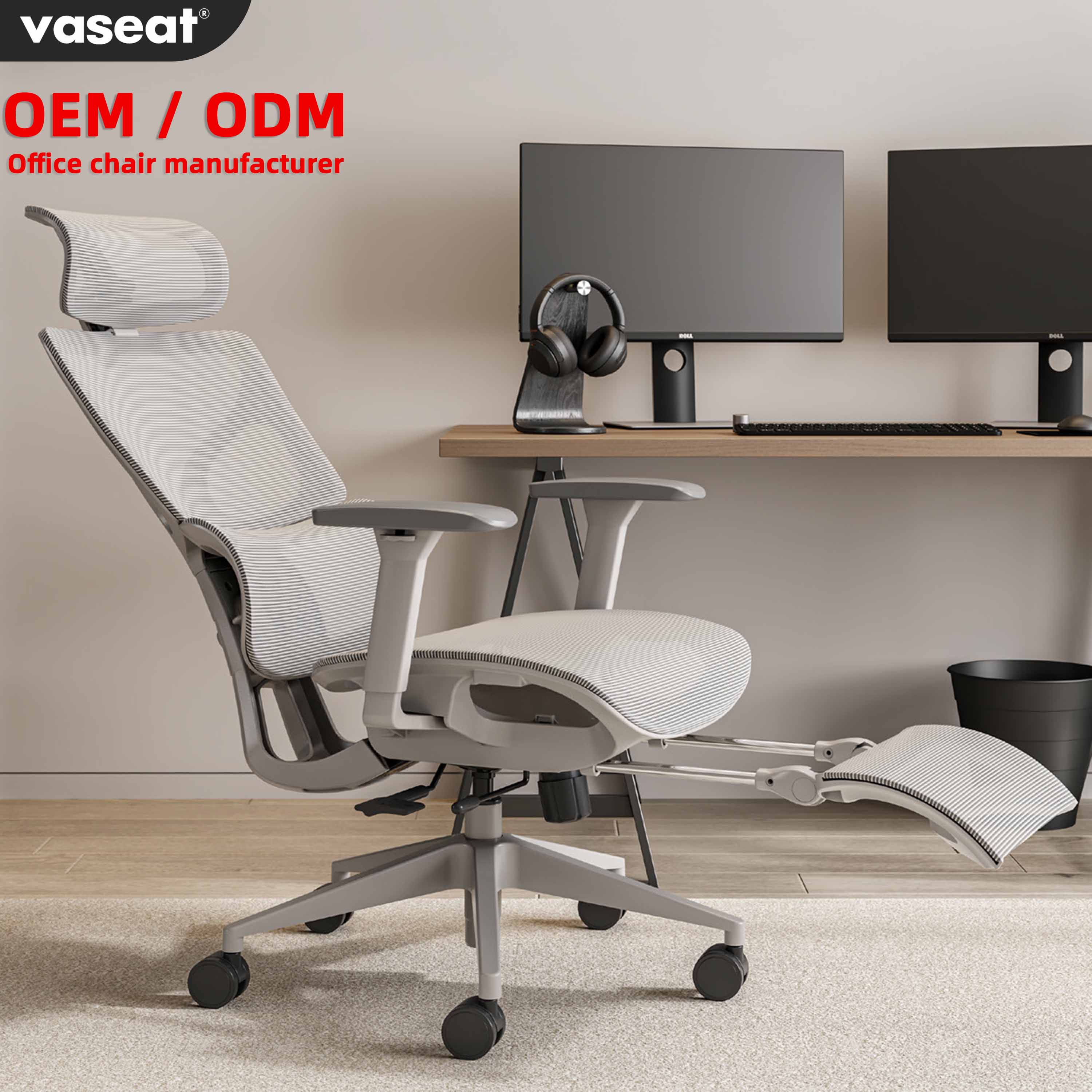 Modern Best Cheap Office Chair Comfortable Ergonomic Gas Lift Boss Chair Mesh Seat Reclining Footrest Office Chair Bed Design