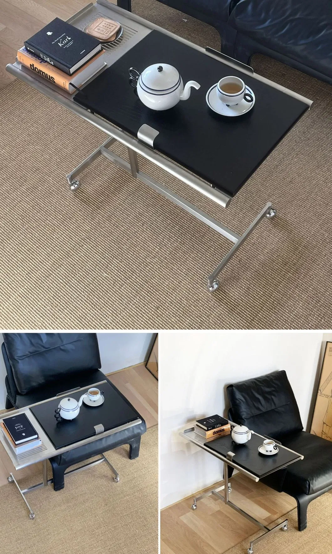 Adjustable End Table for Bed and Sofa