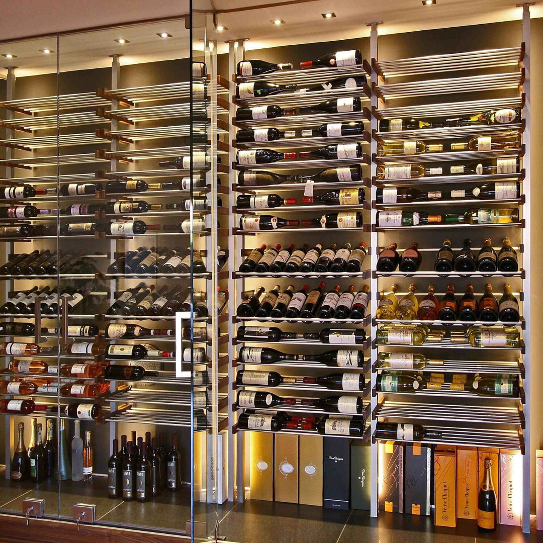 Modern Metal Wine Rack Display