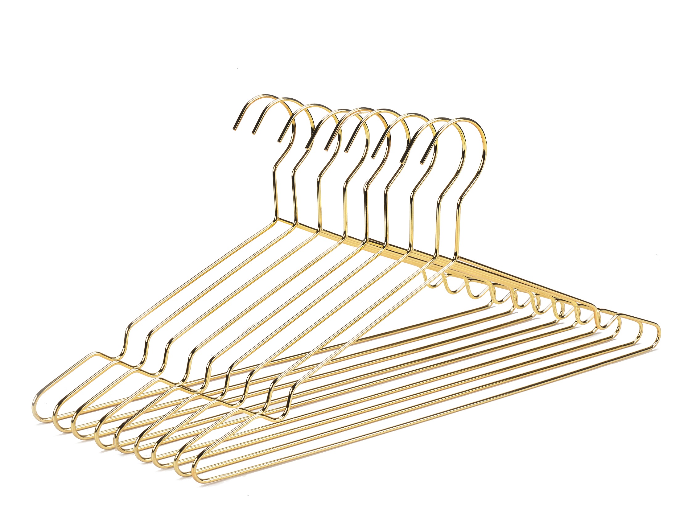 Gold Antique Brass Metal Clothing Garment Coat Pant Gold Metal Coat Hangers For Clothes