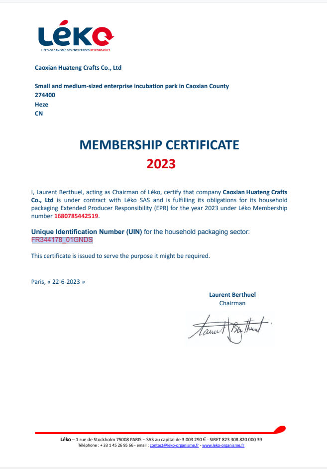 Certification