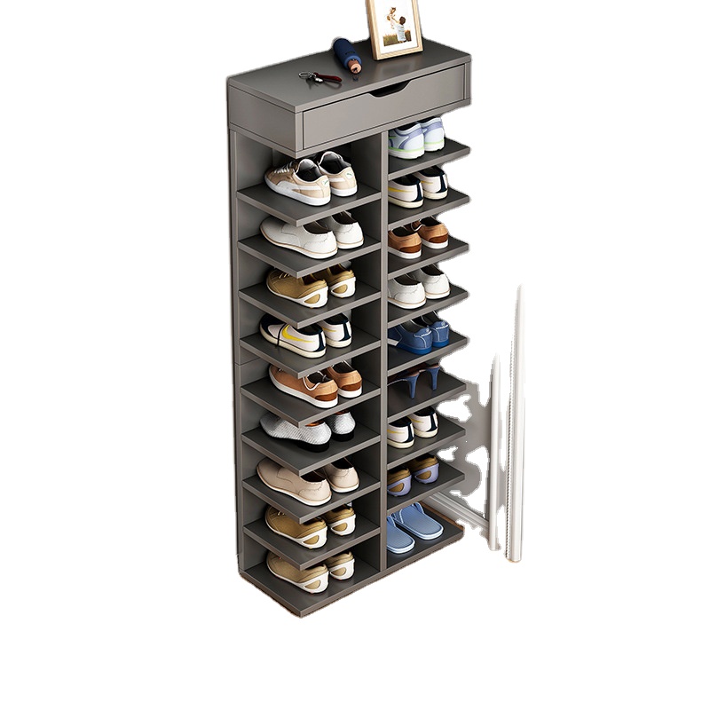 Wooden Economical Multi-layer Shoe Cabinet and Shoe Rack for Home Use