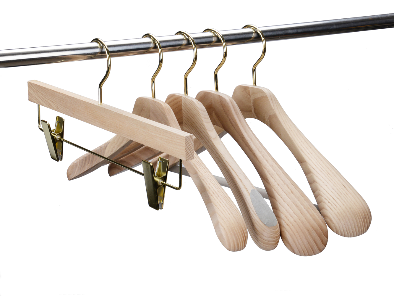Real ash coat hanger heavy duty