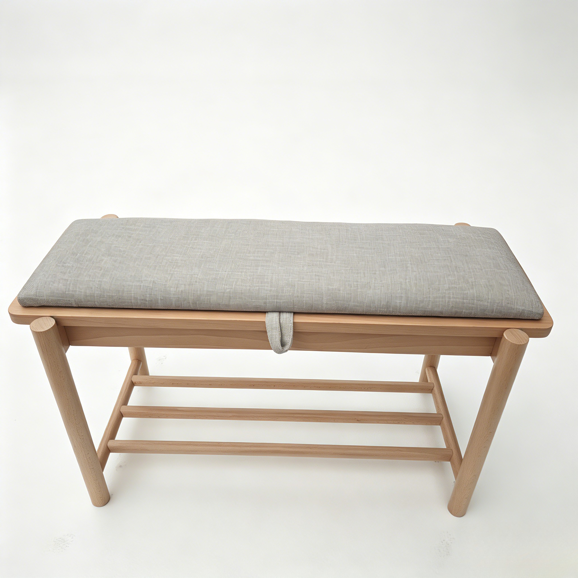 JB New Design Storage Bench with Solf Cushions Wooden Bench Indoor Wooden Small Bench Shoe Changing